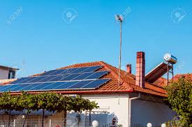 Solar panels & solar cells images. Solar Cell Panels Are Using Renewable Sun Energy For Making Electricity Stock Photo Picture And Royalty Free Image Image 113797162