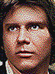 Han Solo Star Wars With Pixel Art Quercetti Pixel Art Pattern Anime Pixel Art Pixel Art