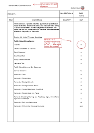 The bill of quantities are generally prepared using the standard form of measurement smm7. Nrm2 Bill Of Quantities
