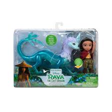 Main charactersraya the daughter of the heartlands' chief benja, having been trained to be when namaari informs her that raya is colleting the dragon gem pieces to save the world, instead of working with her, she orders her daughter to seize the gem. Disney Raya And The Last Dragon Raya And Sisu Dolls 15cm Abgame It