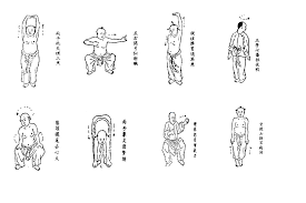 The 8 pieces of brocade developed as yangsheng practices, as part of the traditional way to care for life. Eight Pieces Of Brocades Inarticulate Hour