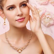 Conjunto De Joyas Para Mujer Con Colgante En Forma De Lágrim