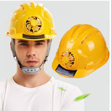 Solar Power Fan Helmet Safety Hard Construction Hat Solar Power Solar Panels Solar Fan