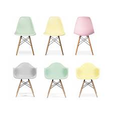 Eames Style Dining Chairs In Soft Pastel Colours Fresh Design Blog Eames Style Dining Chair Colored Dining Chairs Dining Chairs
