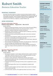 Perfecting the education section on your resume. Business Education Teacher Resume Samples Qwikresume