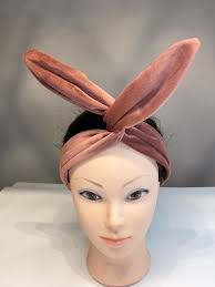 Dusty Rose Velvet Wire Headband