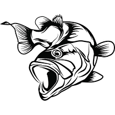 Bass Fishing 31 Logo Angling Fish Hook Fresh Water Hunting Etsy In 2021 Bass Fishing Tattoo Fish Drawings Fish Art