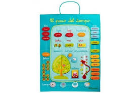 El Paso Del Tiempo Day After Day Fabric Calendar Interactive Calendar Weather For Kids Learning Spanish