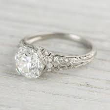 Image Of 2 04 Carat Vintage Tiffany Co Diamond Engagement Ring Antique Engagement Rings Vintage Beautiful Engagement Rings Engagement Rings