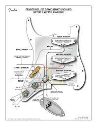 Components of fender strat wiring diagram and a few tips. Fender Deluxe Drive Strat Pickups Set Of 3 Wiring Diagram Manualzz