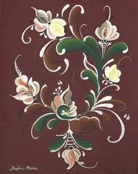 Sketch your rosemaling design onto plain brown wrapping paper and tape the pattern to the plate with a piece of carbon or graphite paper beneath it. 42 Rosemaling Patterns Ideas Rosemaling Pattern Norwegian Rosemaling Scandinavian Folk Art
