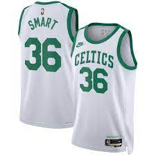 Boston Celtics Nike Classic Edition Swingman Jersey White Marcus Smart Mens