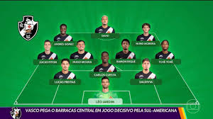 Vasco pega o Barracas Central em jogo decisivo pela Sul-Americana