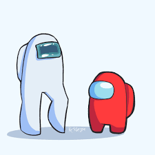 Download Among Us Red And White Wallpaper | Wallpapers.com