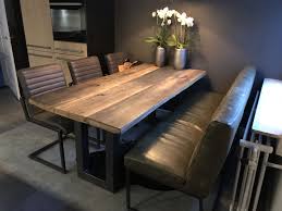 eiken tafel industriele tafel rustieke eettafel eiken tafel