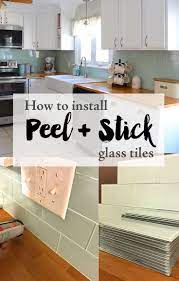 Who knew peel and stick glass tiles could be an easy upgrade to our backsplash. Installing Peel And Stick Glass Tiles Diy Kitchen Renovation Home Diy Home Remodeling