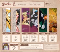 Commission Price List by Shahla -- Fur Affinity [dot] net