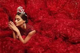 It's a little bit heavy, but i'm not complaining. Pia Wurtzbach Wears The Iconic Mikimoto Crown Sunstar