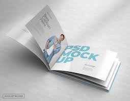 Download Premium Psd Wide Brochure Mockup With Inner Pages