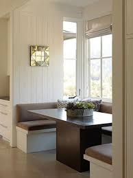 Built In For Breakfast Nook With Square Table Banquette Seating In Kitchen Home Dining Nook