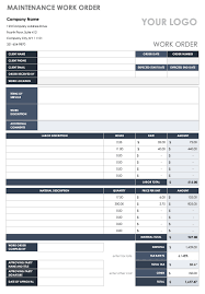 15 Free Work Order Templates Smartsheet