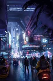 artstation district 15 lincoln hughes サイバーパンクシティ sf 背景 未来都市