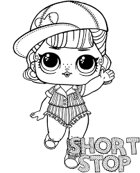 Dzięki nim pobudzisz dziecięcą kreatywność i chęć do działania. Short Stop Doll Coloring Page Lol Surprise Topcoloringpages Net