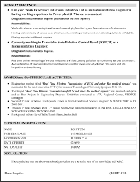 A work experience certificate letter is a letter issued to employee. Cv Electronics And Instrumentation Engineer With 2 Years Experienc