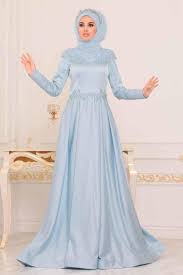 Tesetturlu Abiye Elbise Yakasi Detayli Bebek Mavisi Tesettur Abiye Elbise 4466bm Tesetturisland Com Elbise Bebek Mavisi The Dress
