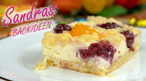einfacher quarkkuchen mit kirschen mandarinen und streusel sandras backideen kuchen rezepte mit quark quarkkuchen kuchen und torten