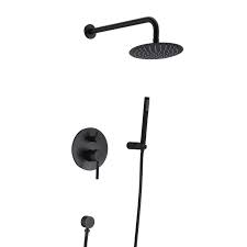 Shower faucets & systems /. Sumerain Black Shower Faucet Rough In Valve Included Matte Black Shower Fixtures Shower Mixer Bathroom Fixtures Bathtub Faucets Showerheads
