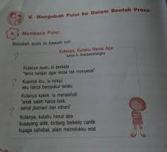 Ubahlah Puisi Di Atas Kedalam Bentuk Prosa Brainly Co Id