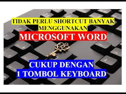 Cara Mudah Bekerja Cepat Dengan Ms Word Tanpa Menggunakan Mouse Youtube