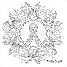 Kids can spend some time coloring the awareness ribbon to show solidarity with community, friends and family. Breast Cancer Awareness Month Stock Vector Colourbox