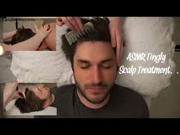 ASMR Relaxing scalp scaling treatment & Head massage