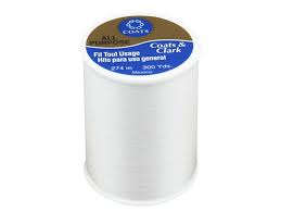 coats clark all purpose thread 300 yd 1 white 1