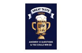We're about to find out if you know all about greek gods, green eggs and ham, and zach galifianakis. Miller Lite S Great Taste Trivia Targets Drinkers In Bars And Restaurants Molson Coors Beer Beyond