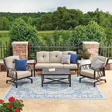 Member S Mark Millers Creek Sunbrella Seating Set Outdoor Seating Set Garden Patio Furniture Garden Furniture Sets