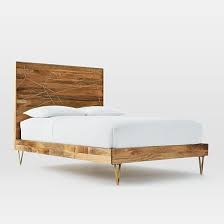 Roar Rabbit Brass Geo Inlay Bed West Elm Bedding Contemporary Bed Upholstered Storage