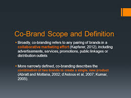Means a strategic alliance between two or more persons, firms, or companies developing, manufacturing, producing or distributing the same product or series of products. Towards The Formation Of Consensus In The Domain Of Co Branding Current Findings And Future Priorities Author Ali Besharat Ryan Langan Ppt Download