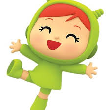 pocoyo Nina character Metal Print