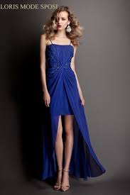 Abiti da damigella d'onore in chiffon personalizzabili abito da ragazza elegante a line abito da festa di nozze plus size vestido de fiesta de boda. Lussuose Sfumature Di Blu Per Gli Abiti Da Cerimonia Donna 2016 Loris Mode Sposi