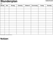 Vertrag für die kinderbetreuung 2x ausdrucken (ab folgender. Stundenplan Vorlagen Pdf Zum Download Ausdrucken Kostenlos