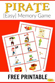 Pirate Memory Game Free Printable Learning Ideas For Parents Pirate Activities Pirate Games For Kids Pirates Activities For Kids
