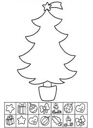 Arbol De Navidad Para Colorear Y Recortar