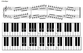 D Flat Major Scale For Piano Compton Piano Studio Warwick Piano Piano Scales Learn Piano
