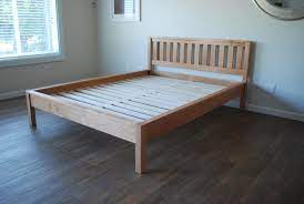 Check spelling or type a new query. Simple Bed Frame With Slatted Headboard Platform Bed With Etsy
