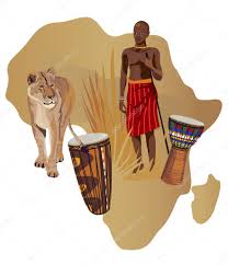 Symbols of Africa — Stock Vector © dayzeren #8711322