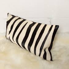 Subrtex leather cushion pillow covers pu outdoor pillow covers waterproof pillowcases elastic lumbar throw pillow covers for sofa patio couch bench 14 x 24.5 inch (choco), 3pcs. Mercer41 Aedesia Zebra Leather Lumbar Pillow Reviews Wayfair