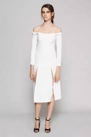 Christopher Esber Owl Shoulderless Sleeve Dress Dresses With Sleeves Dresses Cold Shoulder Dress